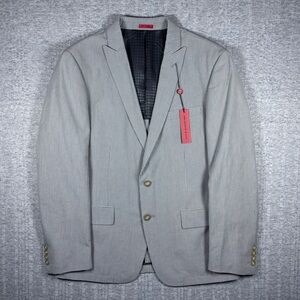 John Varvatos Suit Blazer Sport Coat Jacket Striped Men’s Size 40R Gray NWT